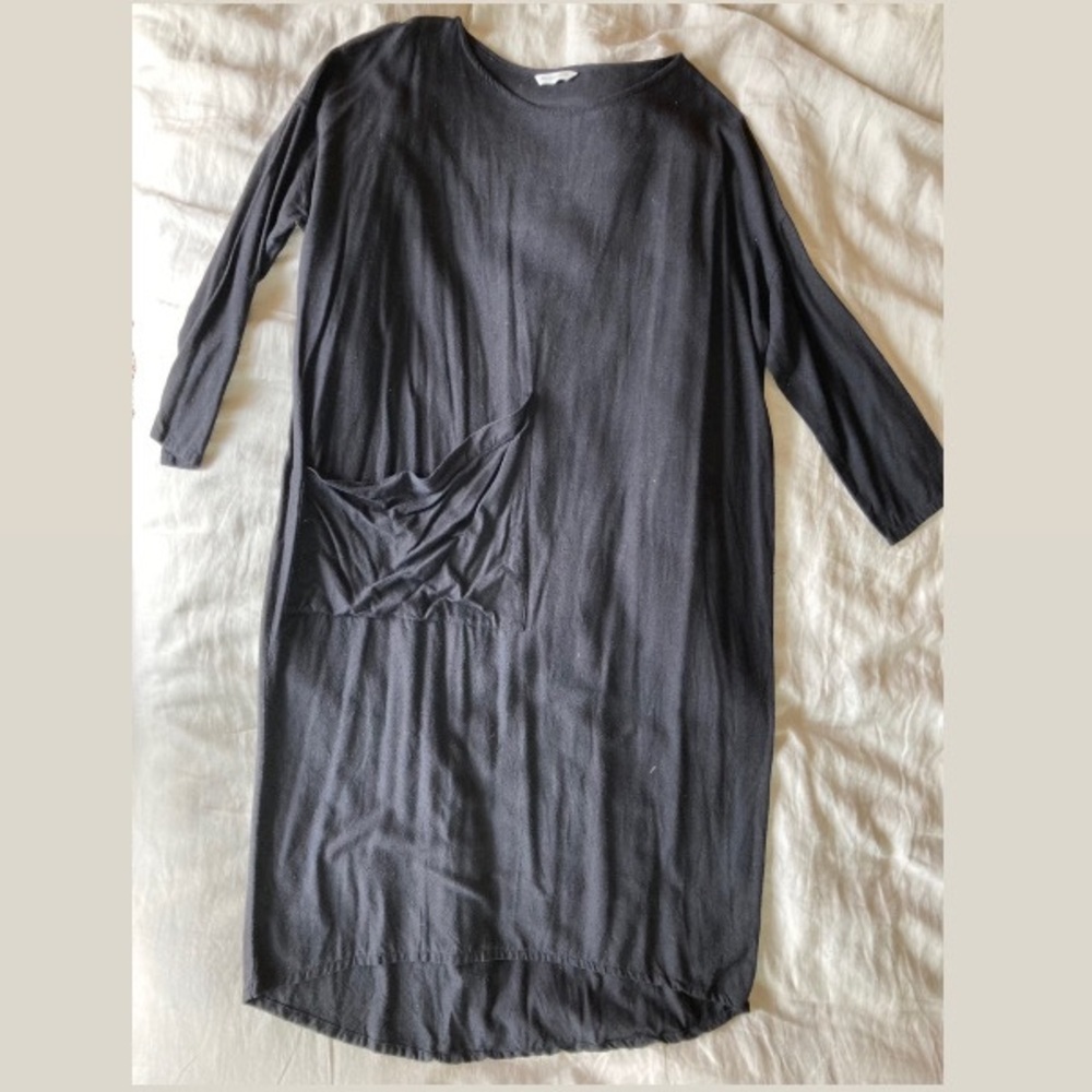 Elizabeth Suzann long sleeve raw silk Harper Dress